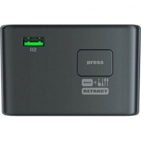 Зарядное устройство ACEFAST Z1 PD75W GaN (3*USB-C+2*USB-A) multifunctional charging adapter. Цвет: черно-серый - фото 4