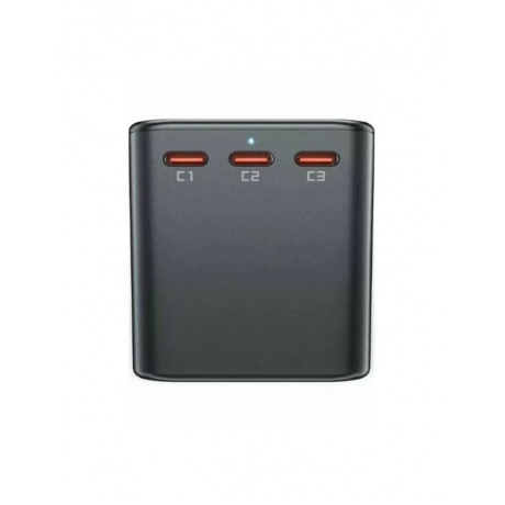 Зарядное устройство ACEFAST Z1 PD75W GaN (3*USB-C+2*USB-A) multifunctional charging adapter. Цвет: черно-серый - фото 7