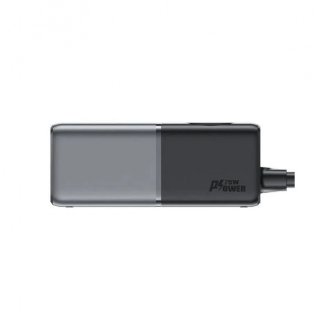 Зарядное устройство ACEFAST Z2 PD75W GaN (3*USB-C+2*USB-A) desktop charging adapter (EU). Цвет: черно-серый - фото 3