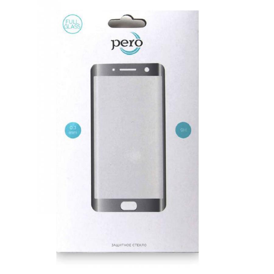 Защитное стекло PERO 3D для iPhone 8, чёрное - фото 1