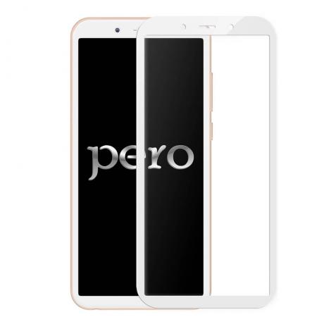 Защитное стекло PERO 2.5D для Honor 7C PRO, белое - фото 1