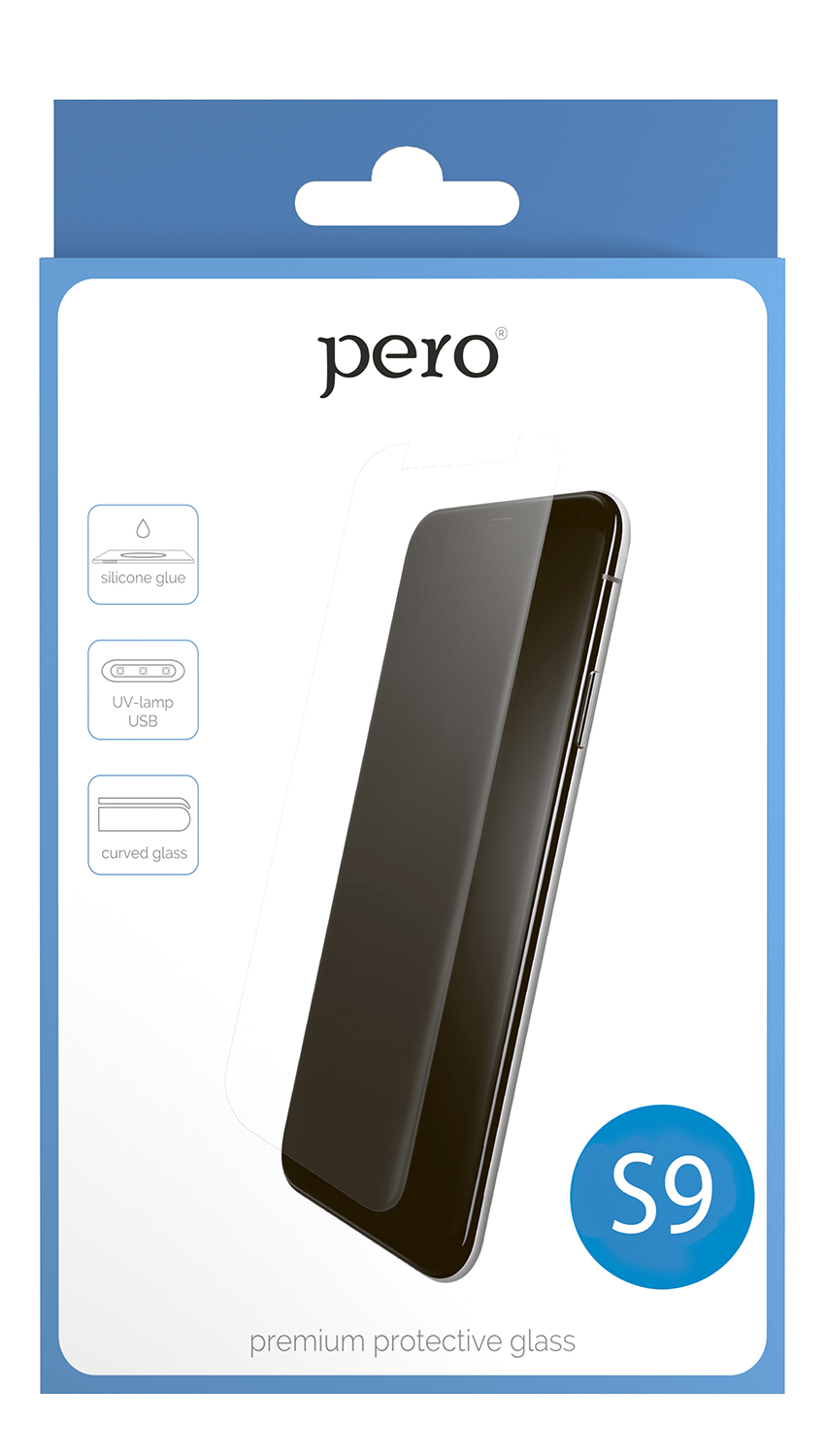 Защитное стекло PERO UV-GLASS для Samsung Galaxy S9 от Kotofoto