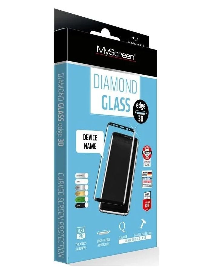 Закаленное защитное стекло MyScreen Glass edge White iPhone 8 Plus 2,5D от Kotofoto