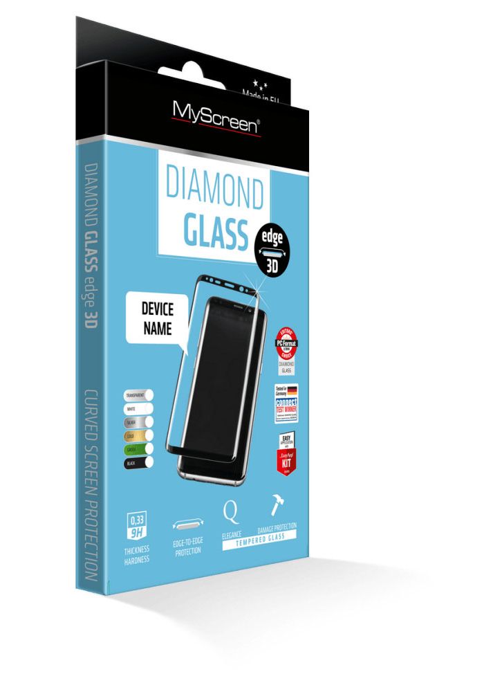 Закаленное защитное стекло MyScreen Glass edge Black iPhone iPhone 6/6S Plus 2,5D от Kotofoto