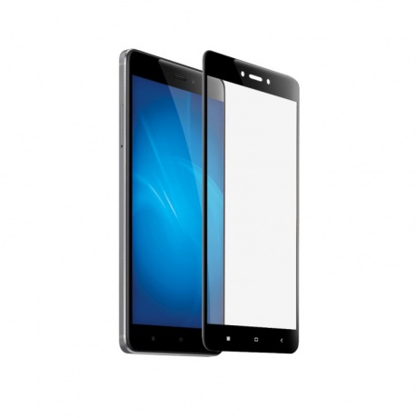 Защитное стекло DF fullscreen для Xiaomi Redmi 4X, черная рамка - фото 2