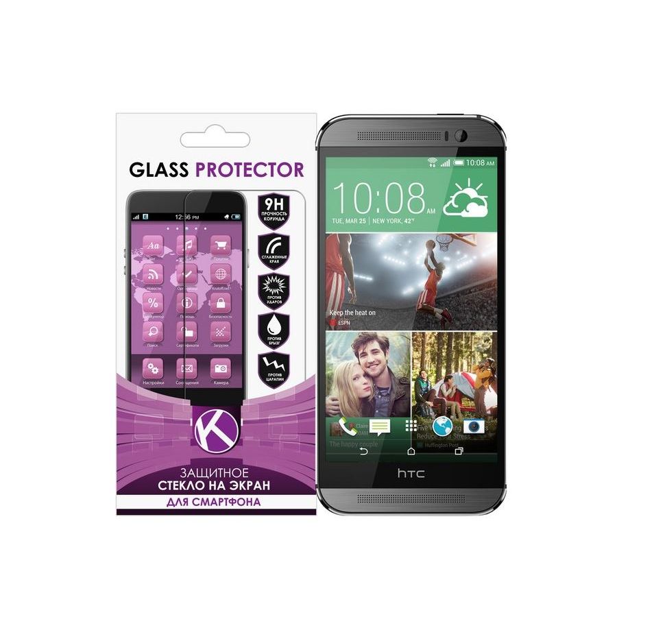 Защитное стекло Krutoff для HTC One Mini 2 Group 0.26mm (21988) защитное стекло на htc one m7
