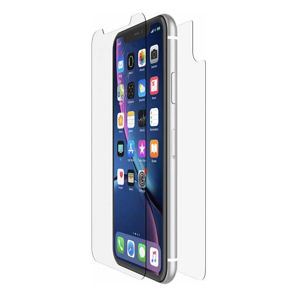 Защитное стекло экран и крышка Belkin InvisiGlass Ultra для Apple iPhone XR прозрачная (F8W932DSAPL)
