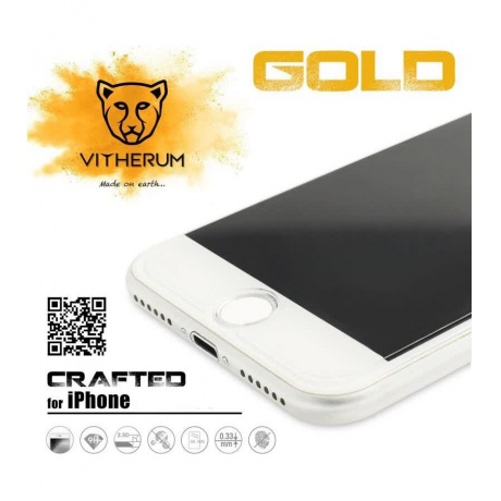 Защитное стекло Vitherum Gold 2.5D для Apple iPhone 7 Plus/8 Plus, прозрачное (2 шт.) - фото 8