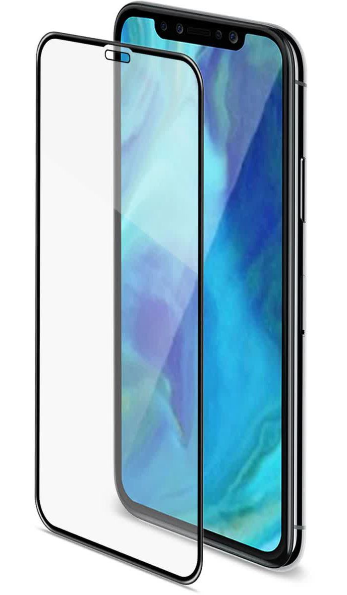 Стекло защитное Celly 3D Glass для Apple iPhone XS Max/11 Pro Max 6,5 глянцевое чёрное противоударное стекло для apple iphone 11 pro max на заднюю крышку и камеру синий глянцевое