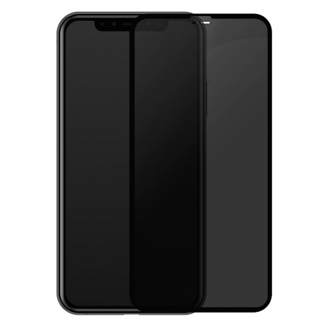 Защитное стекло PERO Full Glue Privacy для iPhone 12 mini черное - фото 4