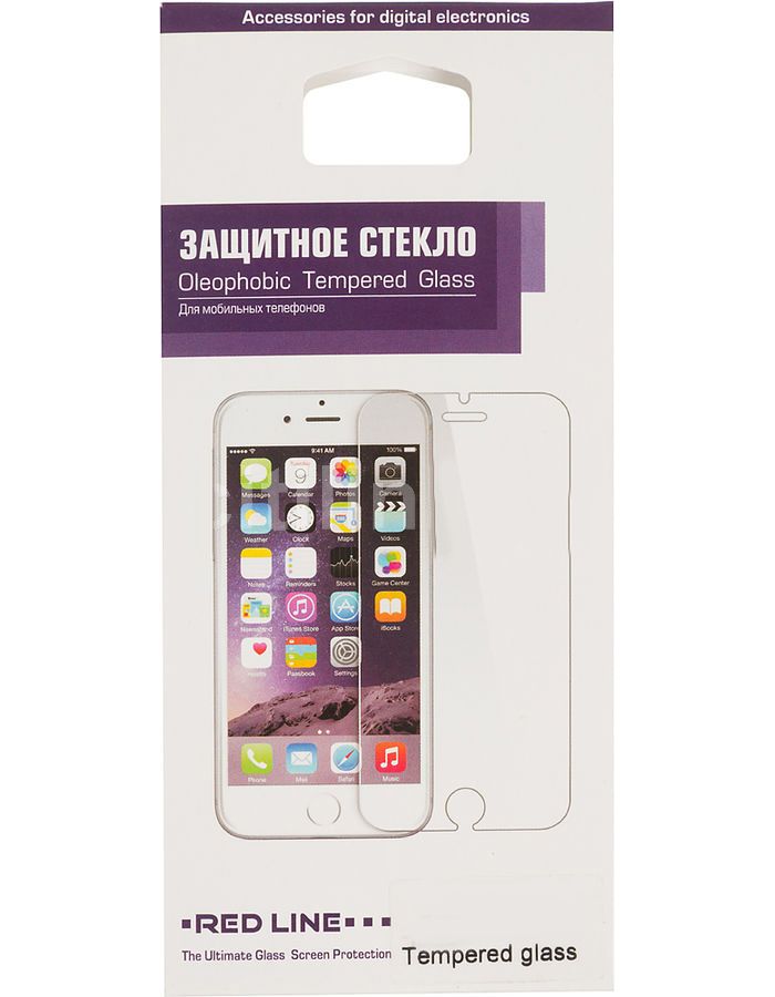 Защитный экран Red Line для APPLE iPhone 5/5C/5S/SE Tempered Glass УТ000004780 матовое защитное стекло roboglass для apple iphone 5 5c 5s se