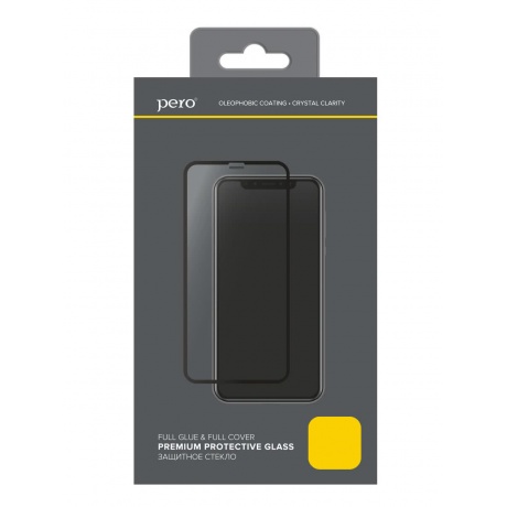 Защитное стекло PERO Full Glue для Samsung A72, черное - фото 1