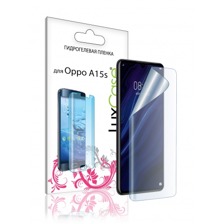 Пленка гидрогелевая LuxCase для Oppo A15S 0.14mm Front Transparent 86551 - фото 1