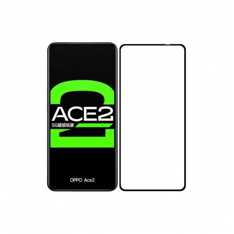 Стекло защитное Krutoff для Oppo Ace 2 Full Glue Premium Black 22868 - фото 2