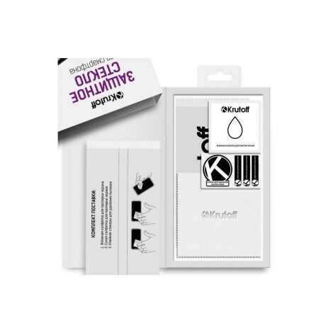 Стекло защитное Krutoff для Oppo Ace 2 Full Glue Premium Black 22868 - фото 3