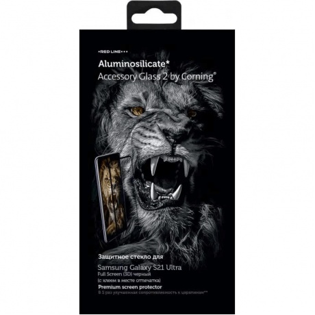 

Стекло защитное Red line Corning черный для Samsung Galaxy S21 Ultra 1шт. (УТ000023710)