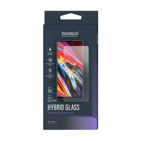 Защитное стекло BoraSCO Hybrid Glass для TCL Tab 10S 10,1&quot; - фото 1