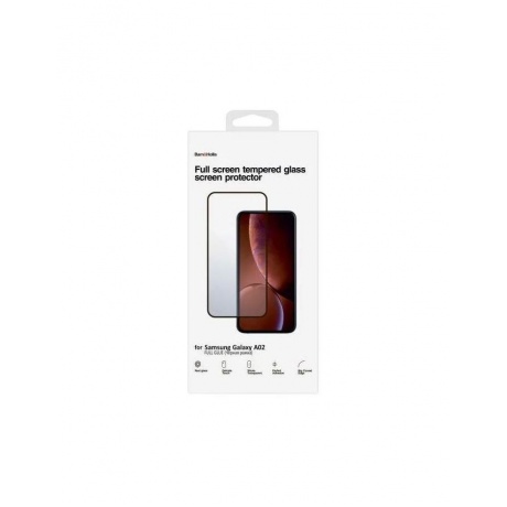 Защитное стекло Barn&amp;Hollis Samsung Galaxy A02 Full Screen FULL GLUE черное - фото 3