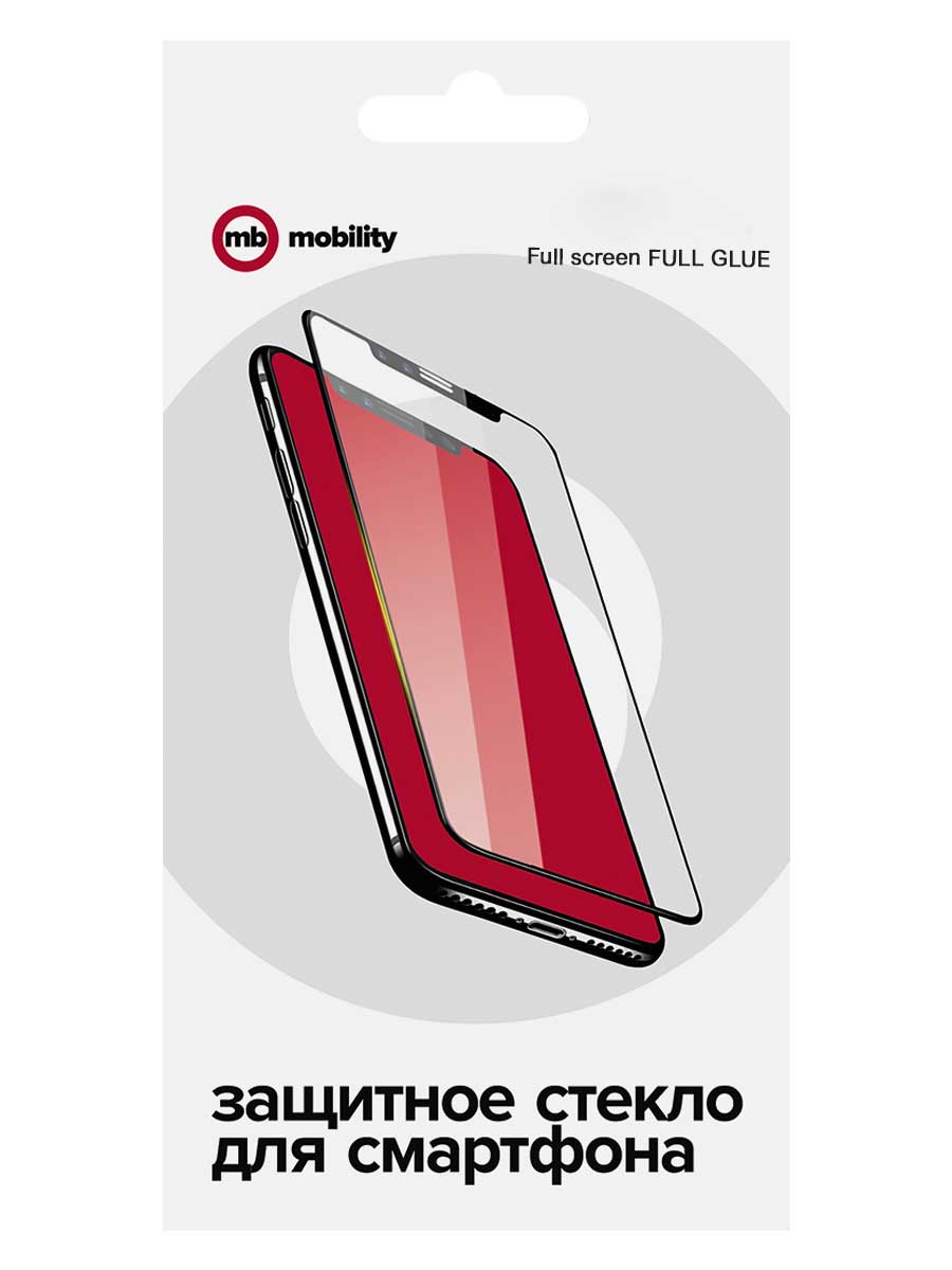 Защитное стекло mObility для Samsung Galaxy A20s Full screen FULL GLUE черный цена и фото