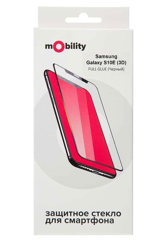 Защитное стекло mObility для Samsung Galaxy S10E Full Screen черный защитное стекло mobility для honor 20e 10i full screen