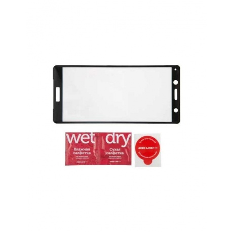 Стекло защитное Red Line Sony Xperia XZ2 Compact Full Screen(3D) tempered glass черный УТ000015491 - фото 3