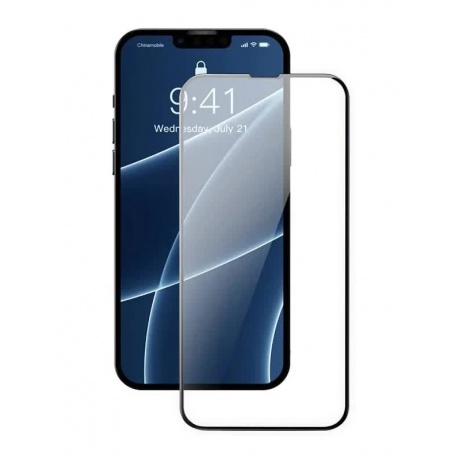 Стекло защитное mObility для iPhone 12/12 Pro (6.1) Full screen черный УТ000023134 - фото 2