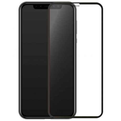 Стекло защитное PERO Full Glue для iPhone 14 Plus, черное - фото 4