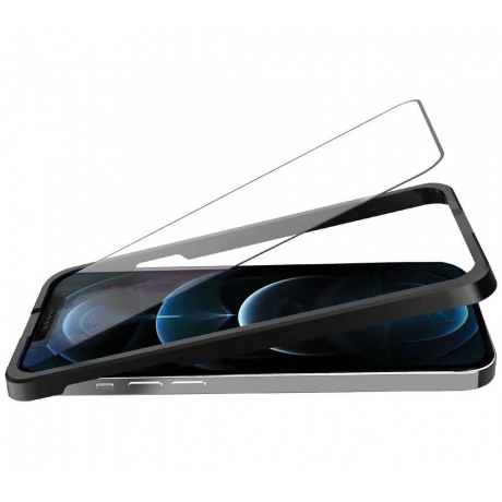 Стекло защитное SwitchEasy Glass Pro для Apple iPhone 12 mini черная рамка - фото 2