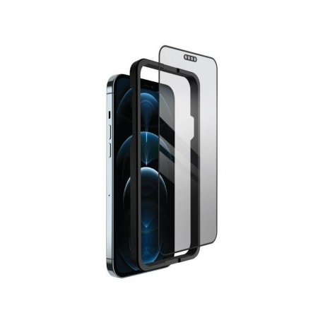 Стекло защитное SwitchEasy Glass Pro для Apple iPhone 12 mini черная рамка - фото 3