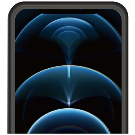 Стекло защитное SwitchEasy Glass Pro для Apple iPhone 12 mini черная рамка - фото 5