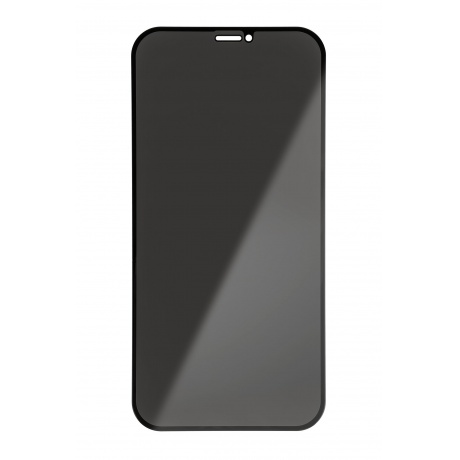 Стекло 2.5D защитное VLP Privacy для iPhone 12/12 Pro, черная рамка - фото 3