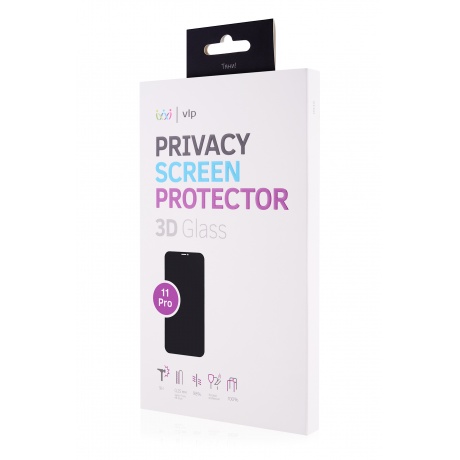 Стекло 3D защитное VLP Privacy для iPhone 11 Pro - фото 3