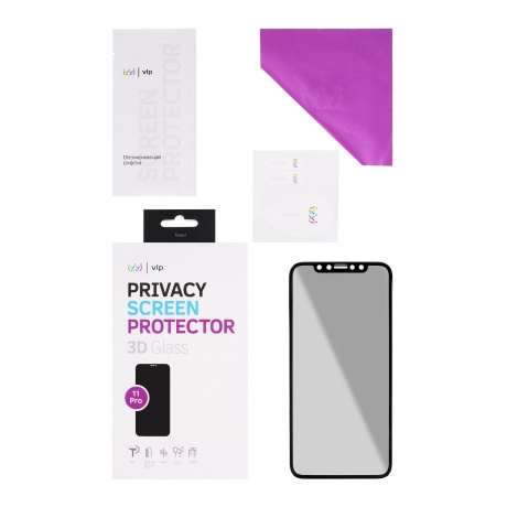 Стекло 3D защитное VLP Privacy для iPhone 11 Pro - фото 4
