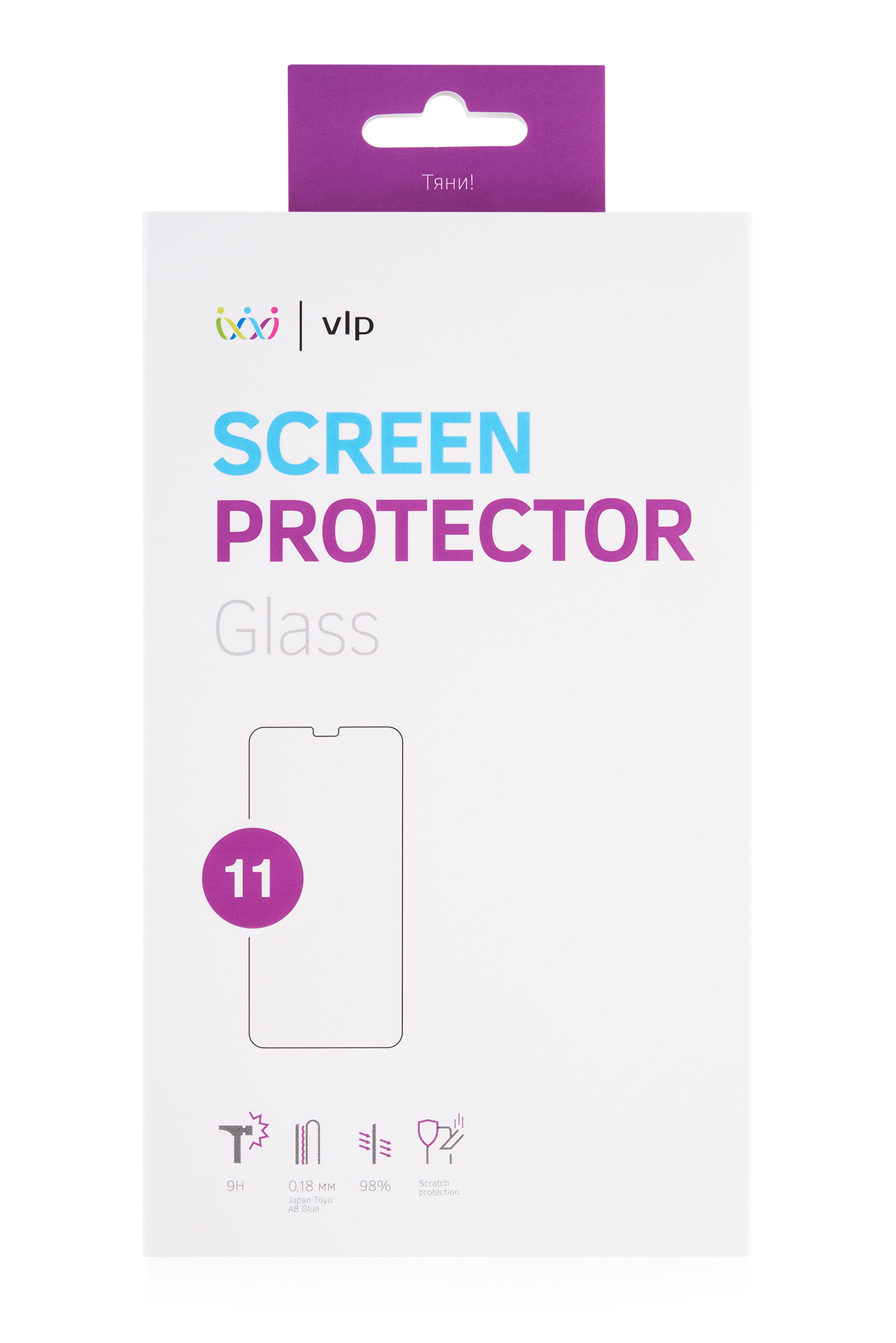 Стекло защитное VLP для iPhone 11/XR, олеофобное защитное стекло 5d для iphone xr 11