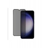 Стекло защитное PERO Full Glue Privacy для Samsung S23, черное