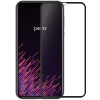 Стекло защитное PERO Full Glue для iPhone 15 Plus, черное