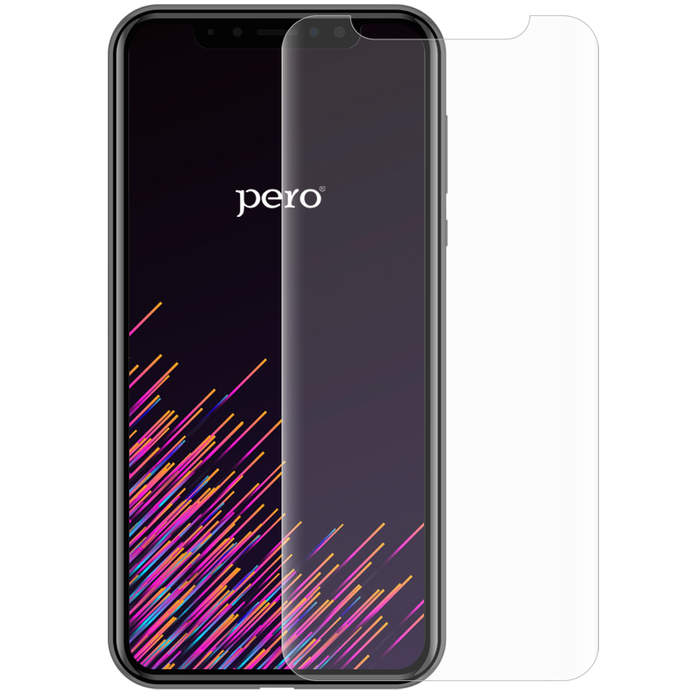 Стекло защитное PERO Full Glue для Xiaomi Poco C65, черное