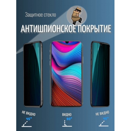 Стекло защитное Red Line Samsung Galaxy M33 5G Privacy, черный УТ000036899 - фото 2