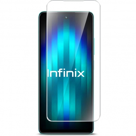 Стекло защитное Red Line Infinix HOT 30 Play Full screen tempered glass FULL GLUE черный УТ000036071 - фото 2