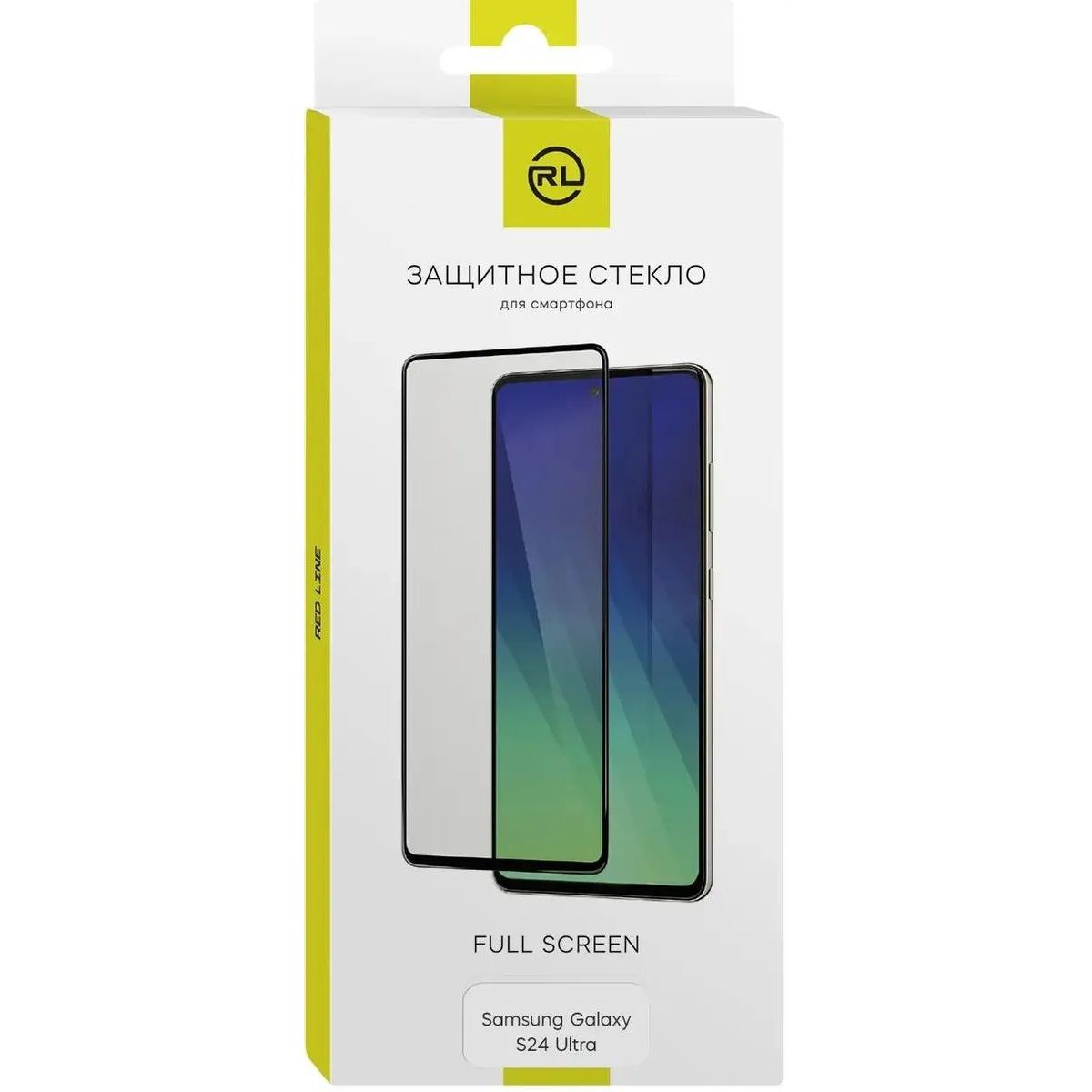 Стекло защитное Red Line Samsung Galaxy S24 Ultra Full screen tempered glass FULL GLUE черный УТ000038260