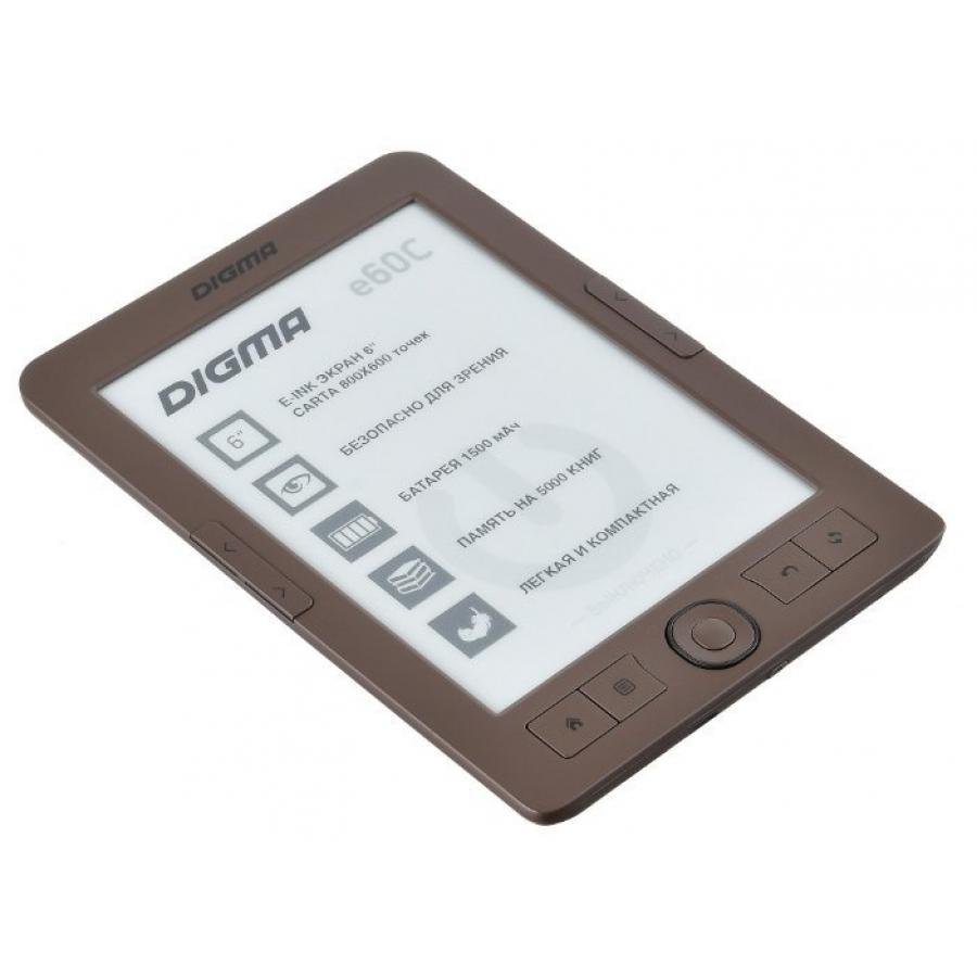 Электронная книга Digma e60C Brown, цвет коричневый
