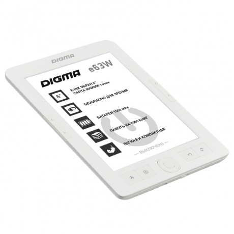 Электронная книга Digma E63W белый - фото 3