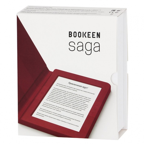 Электронная книга Bookeen Saga красный - фото 5