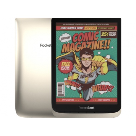 Электронная книга PocketBook 740 Color 16 ГБ серебристый (PB741-N-RU) - фото 1
