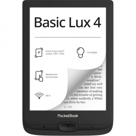 Электронная книга PocketBook 618 Basic Lux Ink черный (PB618-P-W...