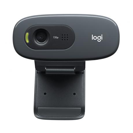 Веб-камера  Logitech HD cam C270 черный USB2.0 с микрофоном - фото 3