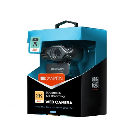 Веб-камера Canyon CNS-CWC6N 2k Ultra full HD - фото 4