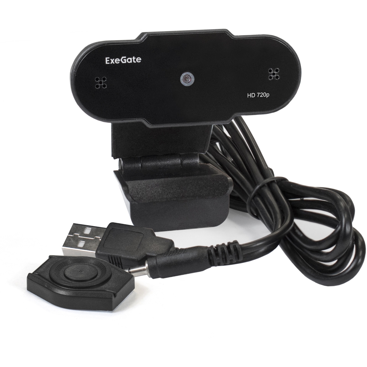 Веб-камера ExeGate BlackView C525 HD (EX287385RUS) веб камера 60fps 1080p автофокус потоковое hd веб камера emeet c970 со штативом и микрофоном мини камера для ноутбука настольный пк