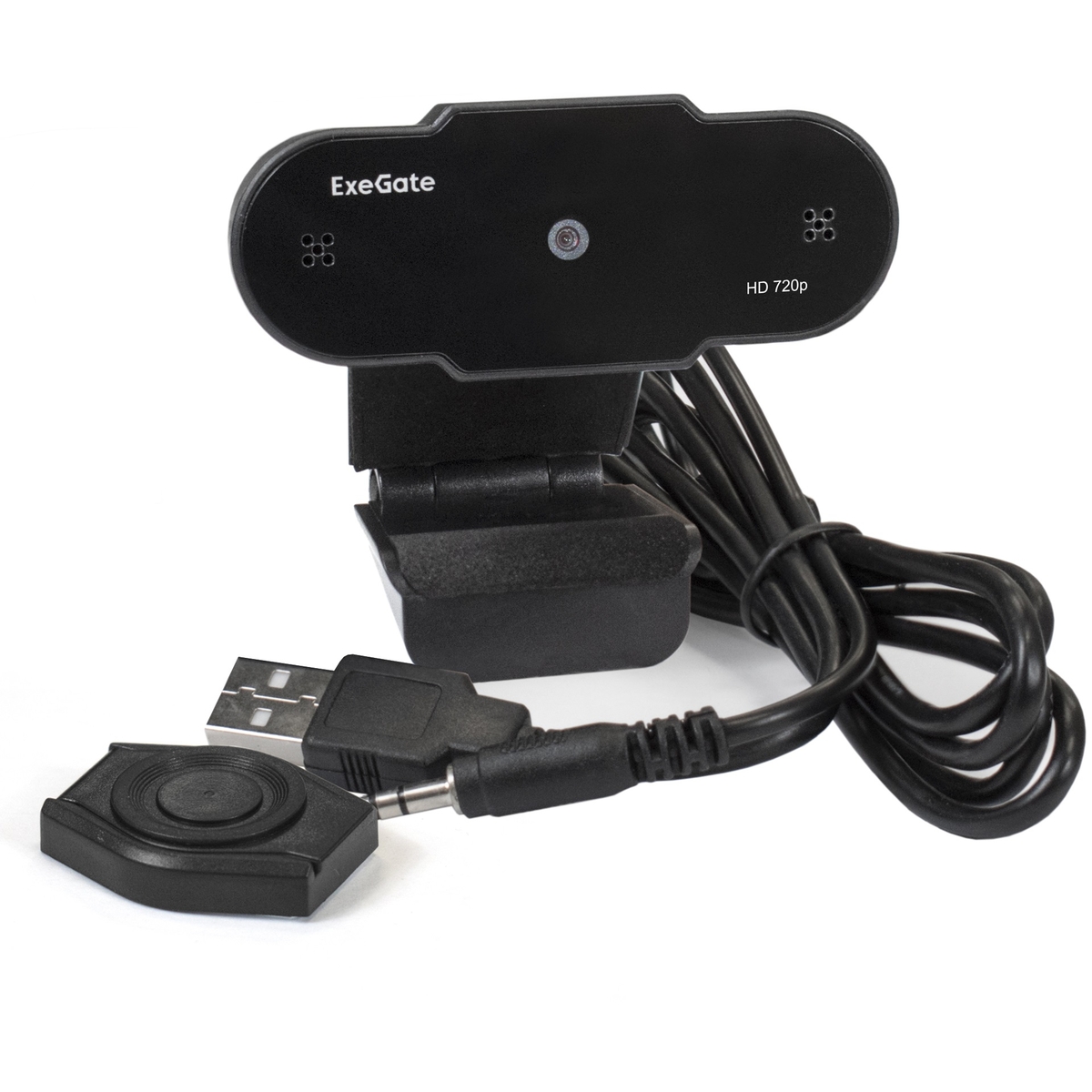 вебкамера exegate blackview c525 hd tripod 1 3mp 1280x720 встроенный микрофон usb 2 0 черный ex287386rus Веб-камера ExeGate BlackView C525 HD Tripod (EX287386RUS)