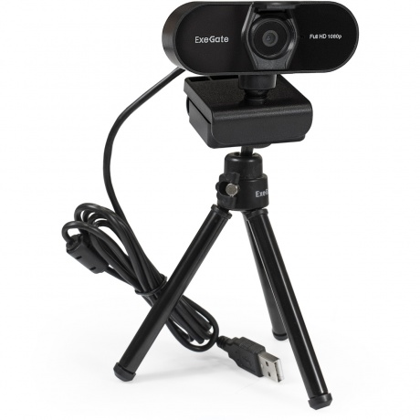 Веб-камера ExeGate Stream C925 FullHD T-Tripod (EX287379RUS) - фото 3